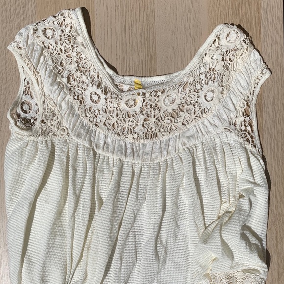 Free People Lacey Cap Sleeve Top - Picture 1 of 2